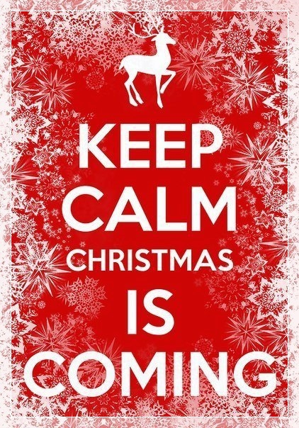 keep calm Christmas is coming