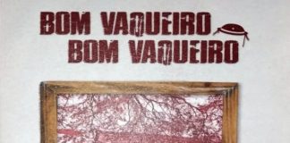 Recorte da capa do livro com o título "Bom Vaqueiro, Bom Vaqueiro". A capa é branca e no centro tem a foto de uma casa no estilo colonial