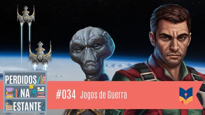 Perdidos na Estante #034 - Jogos de Guerra Descrição da vitrine: Fotomontagem com parte da capa do livro