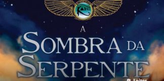 Recorte da capa do livro. Ilustração de um céu noturno estrelado. No topo um símbolo egipcio composto por uma asa e duas cobras, no centro uma esfera esverdeada com a palavra "Kane". Em primeiro plano o título do livro.