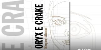 Capa branca, com uma ilustração de um rosto feminino feito apenas de contorno com um traço fino de com marrom claro, apresentando apenas metade do rosto. Na esquerda o titulo do livro em preto, e o nome da autora em marrom claro, ambos na vertical.