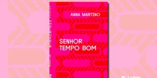 Capa do livro. Um fundo vermelho com formas geométricas ovaladas na horizontal de cor rosa e traços conectando umas as outras formando uma imagem abstrata. Em primeiro plano, em branco, o nome da autora no topo, e no centro o título do livro.