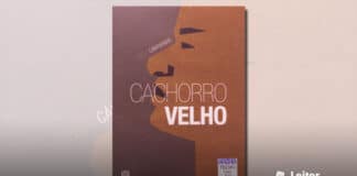 Capa do livro, ilustração com um fundo marrom avermelhado. De perfil voltado para a esquerda, um rosto de uma pessoa de etnia negra, em traços simples. Próximo ao rosto, o nome da autora. Em primeiro plano em branco, o título do livro.