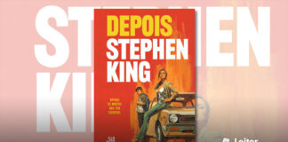 Capa do livro. Ilustração com um fundo vermelho, uma mulher com uma arma no coldre, de salto, e sentada no capô de um carro bege. Mais ao fundo, um jovem rapaz com uma mochila. No topo, o título do livro em amarelo, logo abaixo, o nome do autor. Mais embaixo o texto "Apenas os mortos não tem segredos"