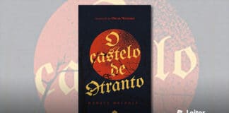 Capa do livro. No fundo uma ilustração de um céu noturno, azul escuro, com um enorme lua vermelha ocupando o centro da capa, nas latrerais silhuetas de arvores secas. Em primeiro plano, no topo em vermelho, o texto: Tradução de Oscar Nestarez. No centro, em amarelo, o título do livro ocupando toda a capa. Na base, o nome do autor.