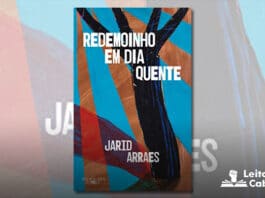 Capa do livro. Em uma arte quase abstrata, um fundo azul, algumas faixas marrons com certo aspecto de raios solares descem até a base da capa, enquanto um figura escura semelhante a uma arvore seca encontra-se no centro do livro. Em primeiro plano o título em branco no topo, e o nome da autora na base.