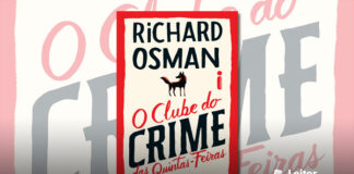 Capa do livro. Fundo claro com moldura vermelha. No topo o nome do autor em preto. No centro da capa, a silhueta preta e vermelha de um animal semelhante a uma raposa. Da metade para baixo, o título do livro, em preto e vermelho.