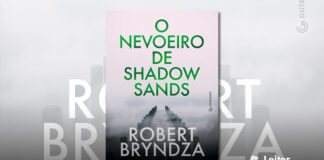 Capa do livro. Imagem de um pier, pouco iluminado e quase todo encoberto por um nevoeiro que cobra toda a capa. Em primeiro plano, na metade superior, o título do livro em verde. Na base, o nomer do autor, em branco. E o texto "Autor do best-seller A garota no gelo"